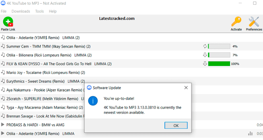 4K YouTube to MP3 4.11.1.5460 free download