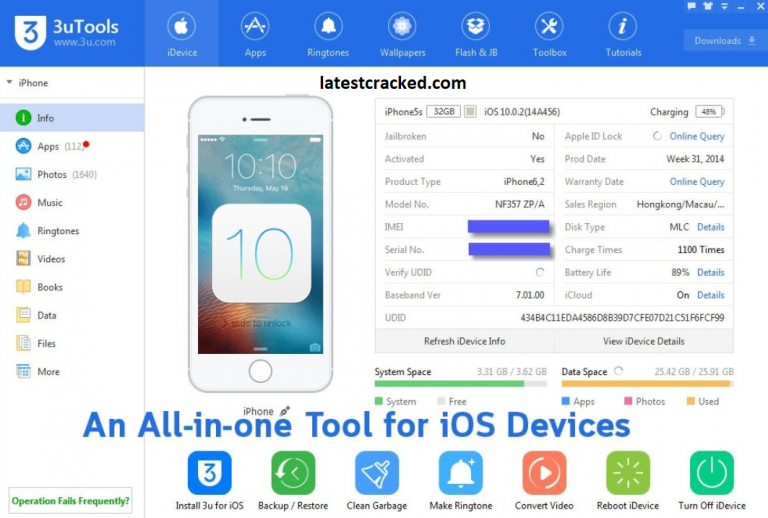 instal the last version for mac 3utools 3.03.017